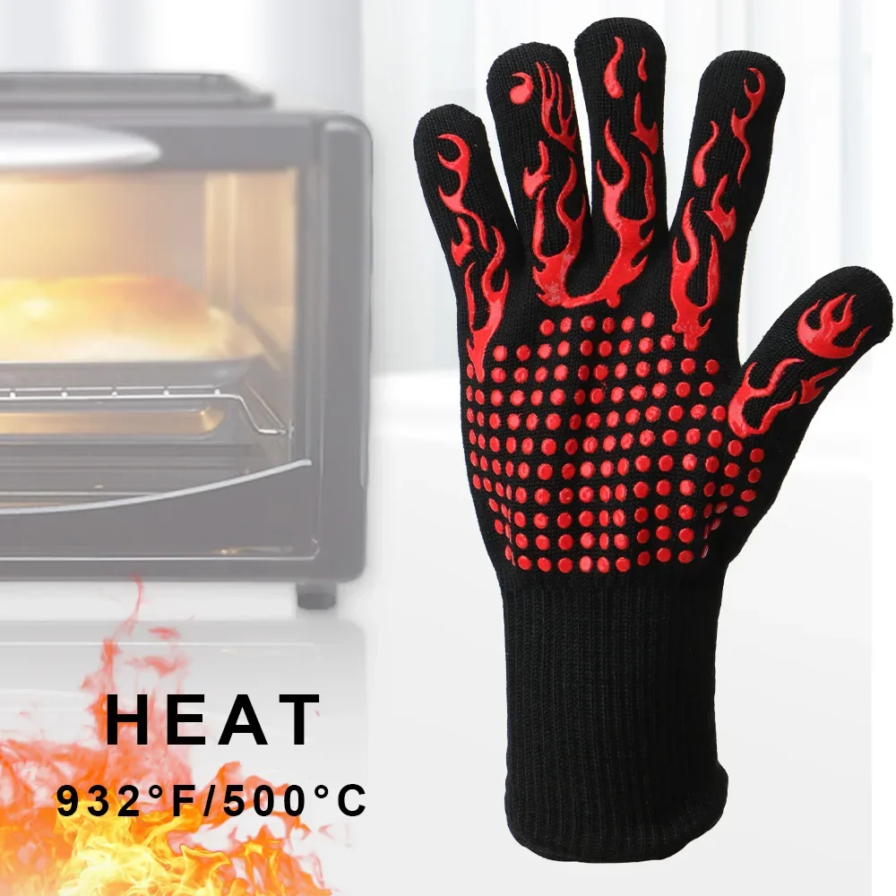 Огнестойкие нескользящие перча – обзор и цена Oven Mitt Silicone