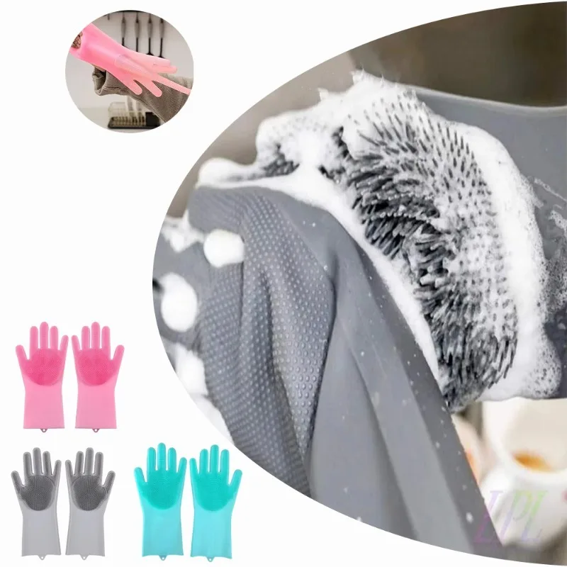 1 шт., силиконовые перчатки дл – обзор и цена Dish Glove Rubber