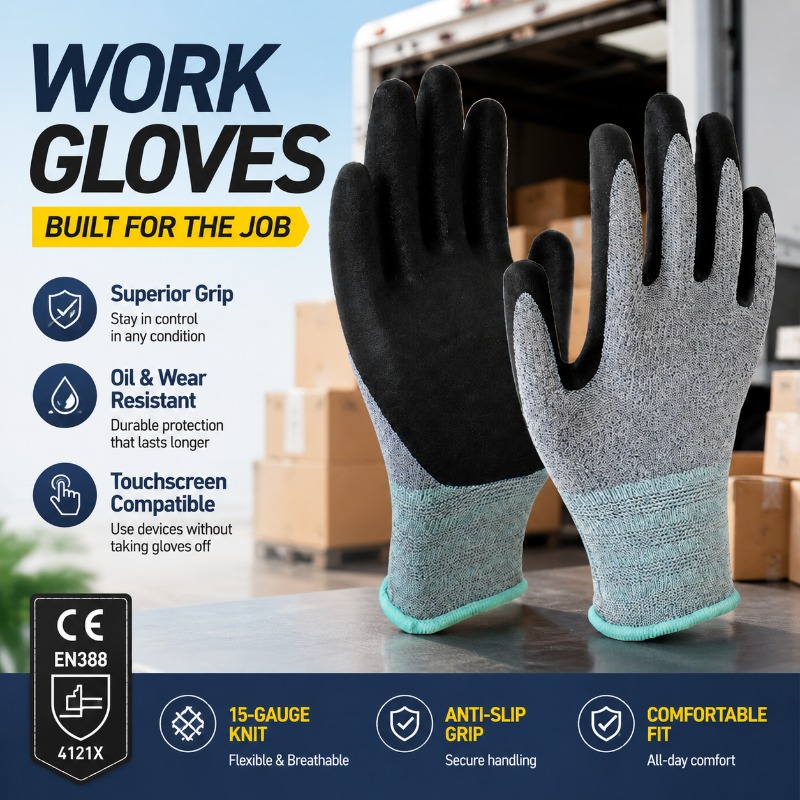 Рабочие перчатки из полиэстера – обзор и цена Nitrile Mechanic Glove